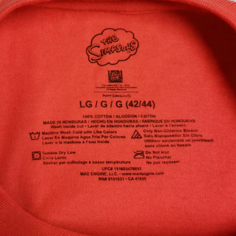 NEW CAUTION T-SHIRT Simpsons - Picture 6 of 7